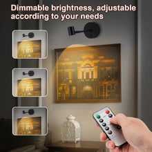 Load image into Gallery viewer, IMAGE 2 Pack Magnetic Cordless Spotlight High-Power Adjustable Table Accent Light for Wall Decoration Picture, Plants, Artwork, Cabinet, Warm White
