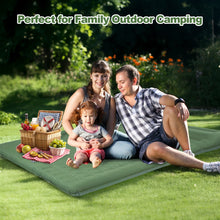 Load image into Gallery viewer, CAMULAND Double Camping Sleeping Pad, 4.7" Ultra-Thick Self Inflating 2 Person Inflatable Mat with Built-in Pillow Foot Pump, Waterproof for Backpacking, Hiking, Tent, RV Travel, Olive Green
