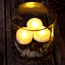 Load image into Gallery viewer, AGPtEK 12Pcs Battery Operated Tea Lights Fameless Candle Led Candles with Timer, Flickering Warm White
