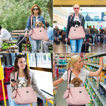 Load image into Gallery viewer, Ownpets Pink Pet Dog Sling Carrier Bag Adjustable Padded Strap Dog Hand Free Safe Mesh Pet Carrier for Size S/M Dog
