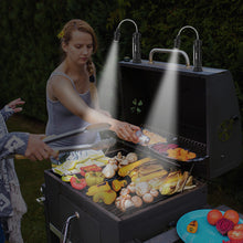 Load image into Gallery viewer, IMAGE Rechargeable Grill Lights Magnetic BBQ Grill Light with Ultra-Bright LED Lights and 3W Side Light, 360 Degrees Flexible Gooseneck Adjustable BBQ Grill Lights for Any Gas Charcoal Electric Grill 2 Packs
