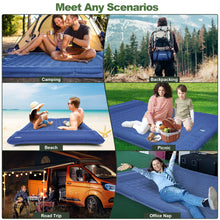 Load image into Gallery viewer, CAMULAND Double Camping Sleeping Pad, 4.7" Ultra-Thick Self Inflating 2 Person Inflatable Mat with Built-in Pillow Foot Pump, Waterproof for Backpacking, Hiking, Tent, RV Travel, Navy Blue
