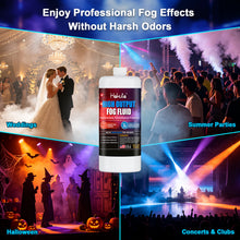 Load image into Gallery viewer, Hakuta High Density Fog Machine Fluid 32oz,Water Based Fog Juice F Safe for Outdoor and Indoor Use, Universal Compatibility With Standard Fog Machines, Medium Density Long-Lasting Fog Effect Visit the HAKUTA Store
