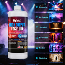 Load image into Gallery viewer, Hakuta High Density Fog Machine Fluid 32oz,Water Based Fog Juice F Safe for Outdoor and Indoor Use, Universal Compatibility With Standard Fog Machines, Medium Density Long-Lasting Fog Effect Visit the HAKUTA Store
