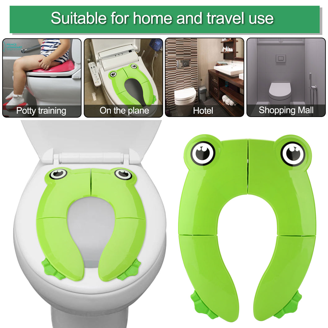 Portable Reusable Potty Training Seat Cover Upgrade Folding Large Non-Slip Pads With Carry Bags for Kids Toddlers
