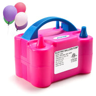 AGPtek Portable High Power Air Electric Balloon Pump with Two Nozzle Rose Red