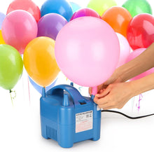 Load image into Gallery viewer, 680W High Power Two Nozzle High Power Electric Balloon Inflator Pump Portable Blue Air Blower,Inflate in One Second
