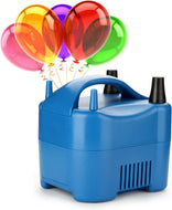 680W High Power Two Nozzle High Power Electric Balloon Inflator Pump Portable Blue Air Blower,Inflate in One Second