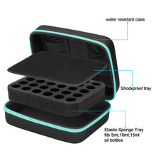 Load image into Gallery viewer, FITNATE Essential Oils Storage with Bottle Opener, Essential Oils Carrying Case for 30 Bottles, Fit for 5ml,10ml, 15 ml Essential Oils Sky Blue
