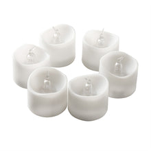 Load image into Gallery viewer, 6Pcs LED Tealight Candles Battery Operated Flameless Smokeless for Wedding/Party Decorations Cool White
