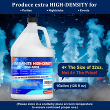 Load image into Gallery viewer, Hakuta High-Density Fog Machine Fluid, 1Gallon High Output Long-Lasting Fog Juice Produces White-Out Conditions for 400-1500 Watt Water-Based Fog Machines  for Indoor and Outdoor Venues Made in USA
