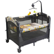 Baby Bassinet, Beside Co-Sleeper Bed Side Crib, Playard Nursery Center