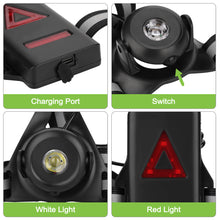 Load image into Gallery viewer, 90°Adjustable Angle and 3 Light Modes with USB Rechargeable Battery Chest Running Light

