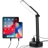Load image into Gallery viewer, LED Desk Lamp Light w/4 USB Charging Port and 2 AC Power Outlet, 8.2FT Extension Cord Power Strip Station, 3 Level Brightness
