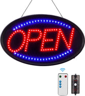 FITNATE LED Open Sign Large 23x14 inch Business Open Sign with Remote Electric Display Light for Business, Shop, Bar, Hotel