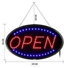 Load image into Gallery viewer, LED Open Sign, FITNATE Large 23x14 inch Business Open Sign Electric Display Sign,2 Modes Flashing &amp; Steady Lights for Business, Shop, Bar, Hotel

