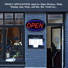 Load image into Gallery viewer, LED Open Sign, FITNATE Large 23x14 inch Business Open Sign Electric Display Sign,2 Modes Flashing &amp; Steady Lights for Business, Shop, Bar, Hotel
