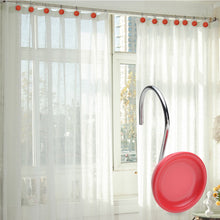 Load image into Gallery viewer, 12PCS Home Fashion Decorative Round Shower Curtain Hooks for Bathroom Soldering Iron Red
