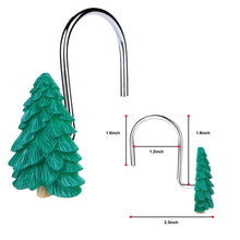 Load image into Gallery viewer, FITNATE Shower Curtain Hooks, 12 PCS Christmas tree Anti-Rust Decorative Shower Curtain Hooks for Home, Bathroom, Bedroom, Baby Room, Living Room
