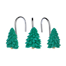 Load image into Gallery viewer, FITNATE Shower Curtain Hooks, 12 PCS Christmas tree Anti-Rust Decorative Shower Curtain Hooks for Home, Bathroom, Bedroom, Baby Room, Living Room
