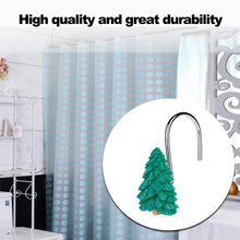 Load image into Gallery viewer, FITNATE Shower Curtain Hooks, 12 PCS Christmas tree Anti-Rust Decorative Shower Curtain Hooks for Home, Bathroom, Bedroom, Baby Room, Living Room
