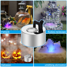 Load image into Gallery viewer, FITNATE 350ml/H Mist Maker Metal Fogger Atomizer with Removable Splash Guard,Atomized disc and Changing Tools for Water Fountain Pond Pot Rockery Sink
