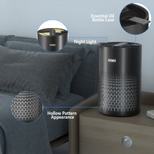 Load image into Gallery viewer, FITNATE Air Purifiers for Home Large Room Up to 1076 Ft² with Aromatherapy, Quiet Air Cleaner for Smoke Dust Pollen Pet Dander Odor, Black
