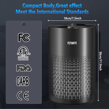 Load image into Gallery viewer, FITNATE Air Purifiers for Home Large Room Up to 1076 Ft² with Aromatherapy, Quiet Air Cleaner for Smoke Dust Pollen Pet Dander Odor, Black
