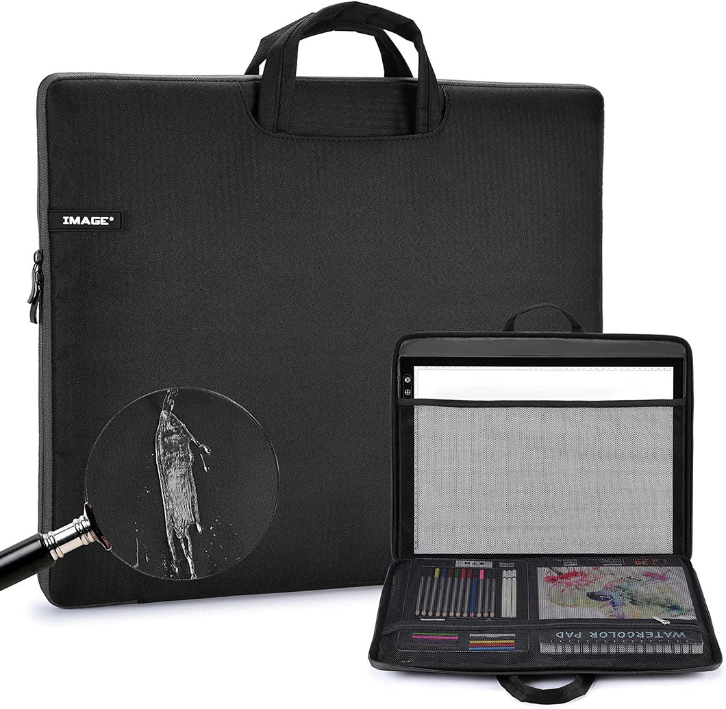 IMAGE A3 Ultra-Thin Portable Light Pad Case, Travel Storage Case Pouch Cover with Pockets Carry