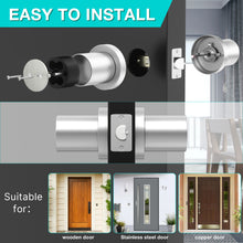 Load image into Gallery viewer, Electronic Door Lock with Spare Keys Metal Door Knob, Touch-screen Digital Door Lock
