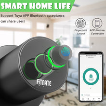 Load image into Gallery viewer, FITNATE Smart Door Knob Biometric Door Lock with App Control for Bedroom, Apartment, Hotel, Office, Matte Black
