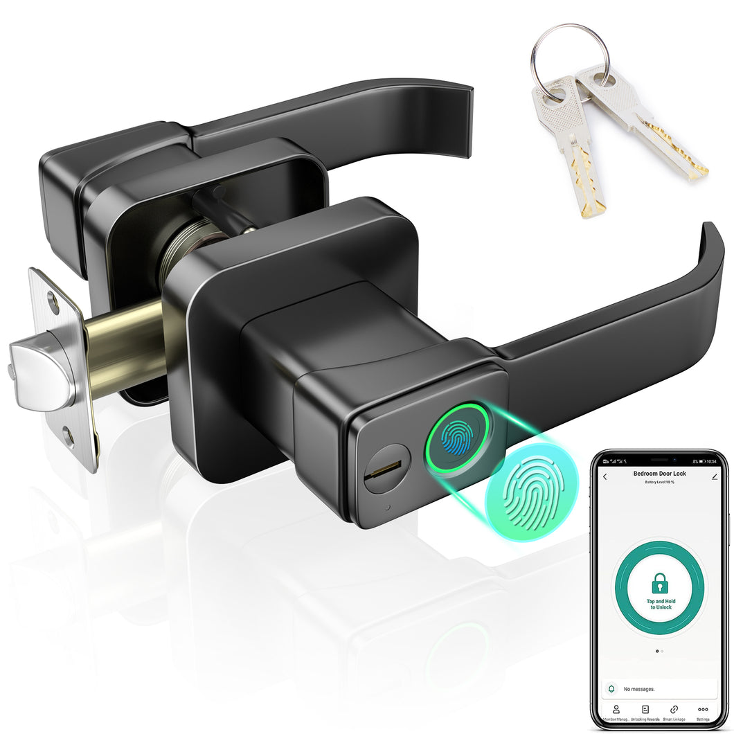 FITNATE Smart Biometric Door Lock Fingerprint Door knob with App Control