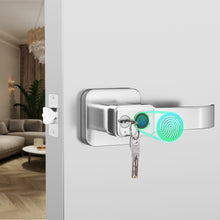 Load image into Gallery viewer, FITNATE Smart Biometric Door Lock Fingerprint Door knob with App Control for Bedroom,Home,Hotel,Office, Silver
