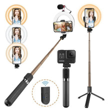 Load image into Gallery viewer, LED Selfie Ring Light with Tripod Stand for Selfie Makeup
