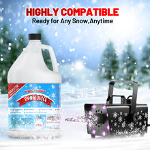 Load image into Gallery viewer, Hakuta Flakes Snow Machine Fluid, Ultra Dry Snow Juice 1 Gallon water based snow liquid
