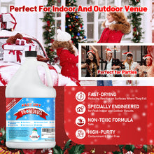 Load image into Gallery viewer, Hakuta Flakes Snow Machine Fluid, Ultra Dry Snow Juice 1 Gallon water based snow liquid
