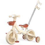 WELSPO 5-in-1 Toddler Tricycle with Push Handle, Kids Balance Bike, Baby Balance Bike 2 Year Old, with Removable Pedals, Training Wheels, for Boys & Girls Ages 2 3 4 5