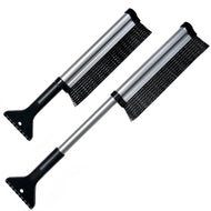 Foldable Snow Scraper with Brush, Slim-Line Snow Broom for All Cars Trucks & SUVs