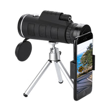 Load image into Gallery viewer, Monocular Telescope, Outlife 40X60 BAK4 Prism &amp; FMC, HD Night Vision with Phone Clip and Tripod for Bird Watching, Car Racing,Horse Racing, Hiking, Boating and Sightseeing
