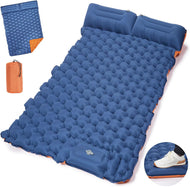 CAMULAND Sleeping Pad, Camping Mattress with Pillow Built-in Foot Pump self Inflating Inflatable Mat Compact for Camping Backpacking Hiking Traveling Tent
