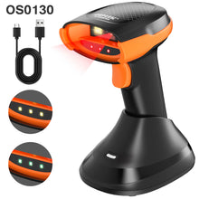 Load image into Gallery viewer, AGPTEK Bluetooth &amp; 2.4GHz Wireless Barcode Scanner–Perfect for Retail, Healthcare,Industrial Manufacturing, and Logistics. 2D/1D QR Code Reader
