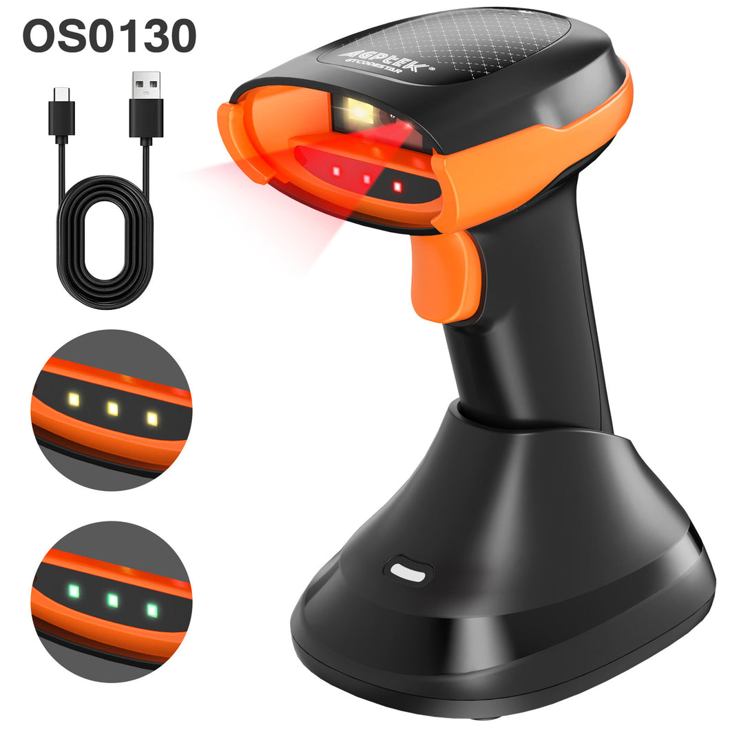AGPTEK Bluetooth & 2.4GHz Wireless Barcode Scanner–Perfect for Retail, Healthcare,Industrial Manufacturing, and Logistics. 2D/1D QR Code Reader