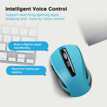 Load image into Gallery viewer, AGPTEK Wireless Mouse with Voice Typing/Recognition/Translating, Intelligent Silent Mouse for Windows/Mac,Blue,2.4G
