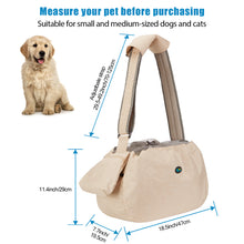 Load image into Gallery viewer, Ownpets Beige Pet Sling Carrier with Adjustable Strap and Pocket Shoulder Pad Fits 15 to 20lbs Extra-Large Dog/Cat
