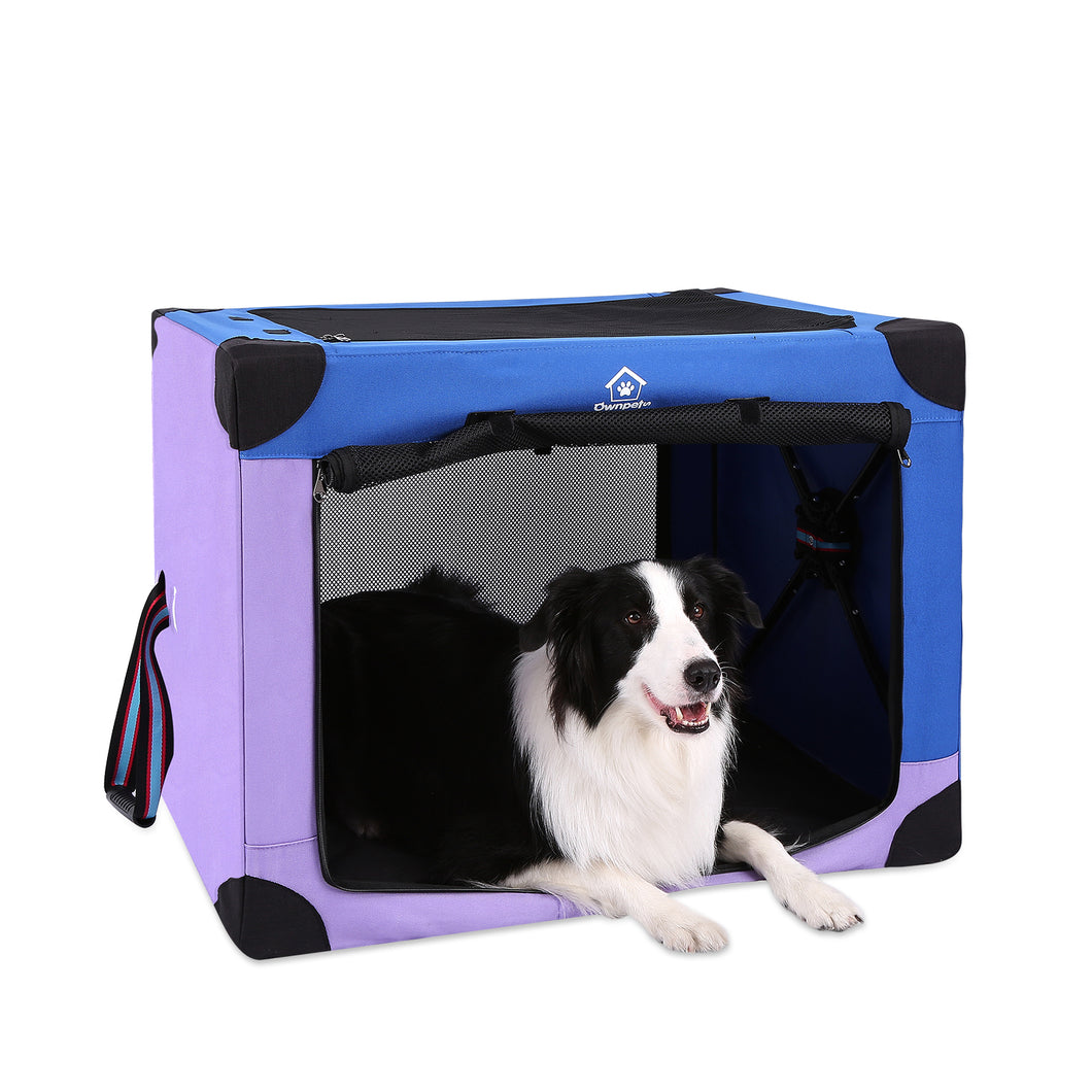 Portable Dog Crate Collapsible Soft Pet Travel Kennel with Strong Steel Frame 32