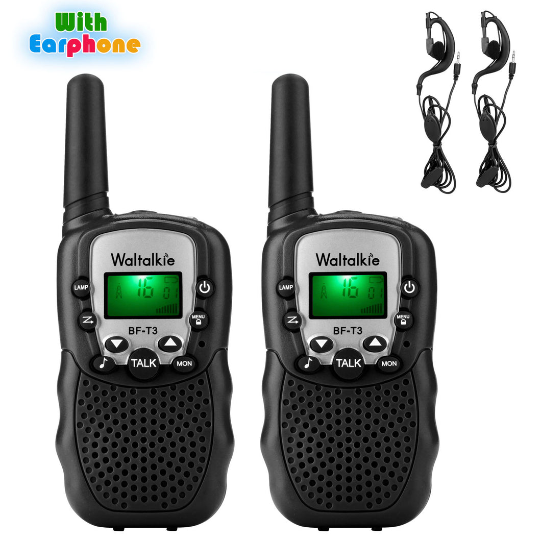 WALTALKIE Walkie Talkie for Kids Adults, Walkie Talky Long Range 2 Way Radios 22 Ch with 1800mAh Li-ion Battery Cable for Outdoor Camping Hiking 2 Pack