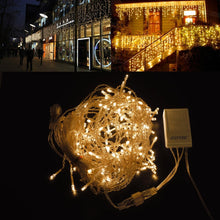 Load image into Gallery viewer, 5M/16.4FTx0.6M/2FT 150LED Extendable Fairy curtain Icicle Light 8 model connectable Icicle String Light
