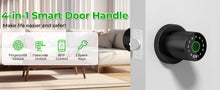 Load image into Gallery viewer, FITNATE 4-in-1 Smart Fingerprint Door Lock - Fingerprint Unlock, Password Unlock, App Control, Emergency Backup Key, Suitable for Office, Home, and Hotel
