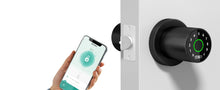 Load image into Gallery viewer, FITNATE 4-in-1 Smart Fingerprint Door Lock - Fingerprint Unlock, Password Unlock, App Control, Emergency Backup Key, Suitable for Office, Home, and Hotel
