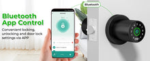 Load image into Gallery viewer, FITNATE 4-in-1 Smart Fingerprint Door Lock - Fingerprint Unlock, Password Unlock, App Control, Emergency Backup Key, Suitable for Office, Home, and Hotel
